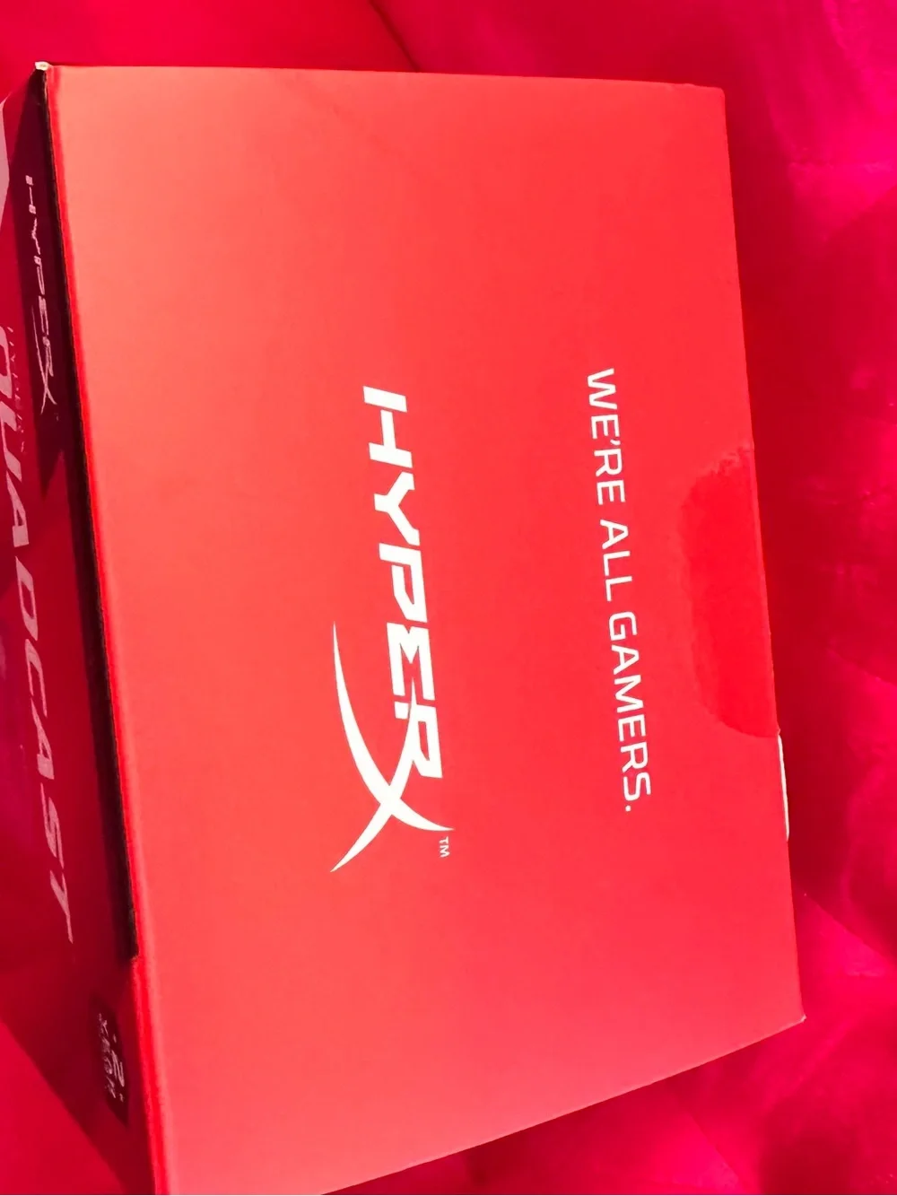 Hype QuadCast USB Microphone – Red/Black Streaming Mic new in box